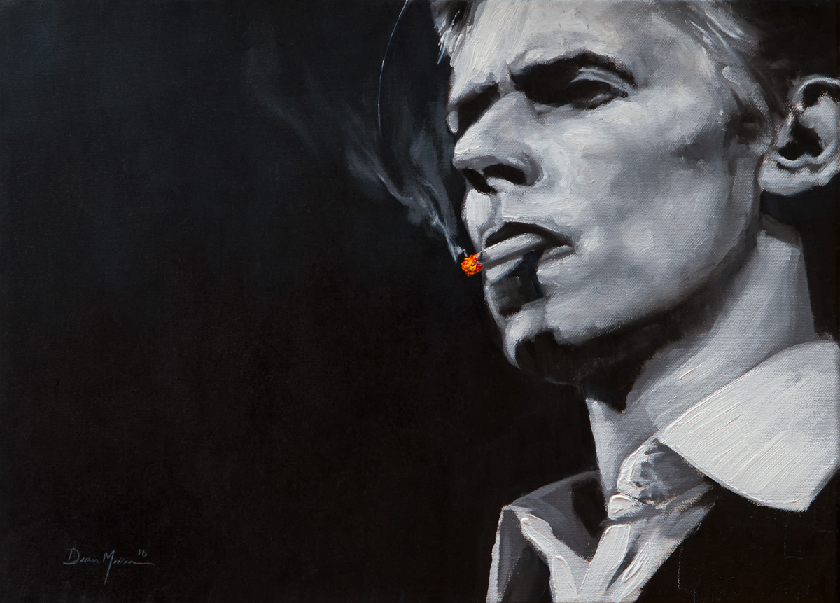 David Bowie Smoking © Dean Miller